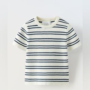 Zara Striped Knit Shirt 8-9 YO